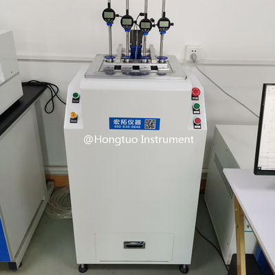 ASTM D1525 ASTM D648 Pruebas de plástico Hdt Vicat Tester 4 Muestras de los bastidores Máquina de prueba de plástico