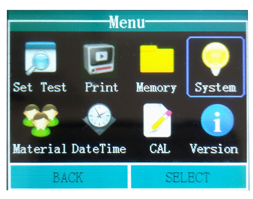 Instrumento de medición de la dureza de la pantalla a todo color