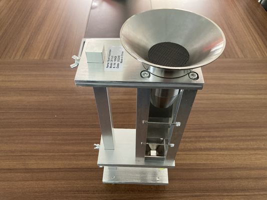 Equipo de ensayo de polvo de acero inoxidable / medidor de densidad aparente al por mayor / volumímetro Scott para laboratorio