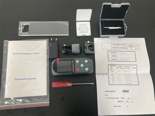 Probador portátil de rugosidad de superficie con pantalla a color para control de calidad industrial