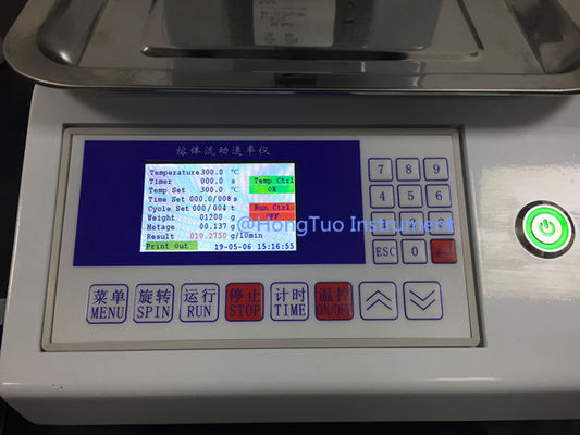 Aparato de ensayo de laboratorio para el índice de flujo de fusión de polietileno con pantalla LCD