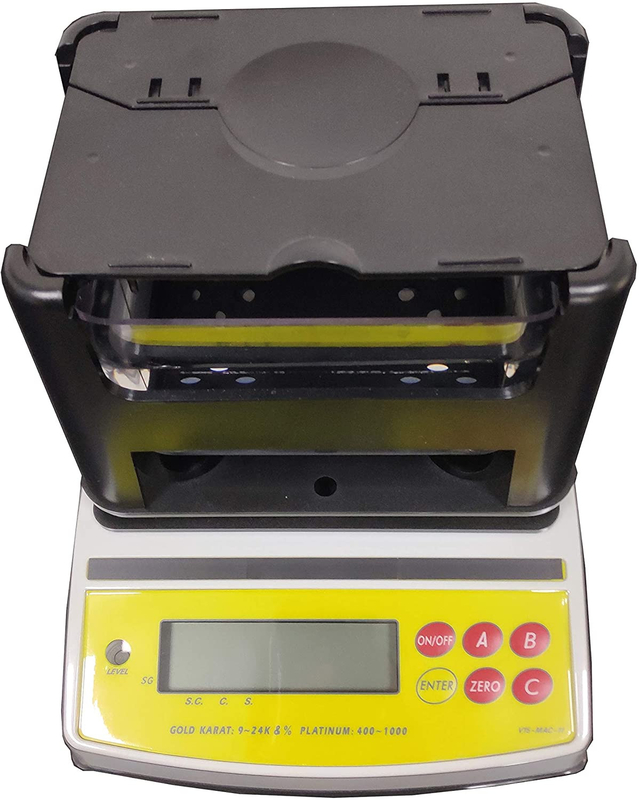 Equipo de prueba de oro de 3000 g Medidor de densidad digital Tipo europeo para la industria minera
