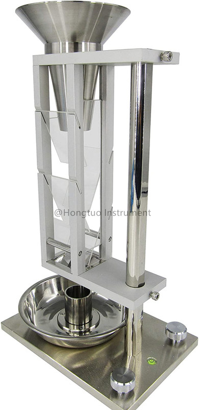 Equipo de ensayo de polvo de acero inoxidable / medidor de densidad aparente al por mayor / volumímetro Scott para laboratorio